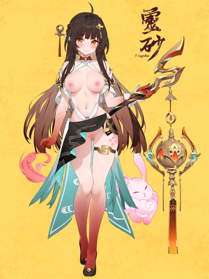 lingsha and fuyuan (honkai and 1 more) drawn by waterring