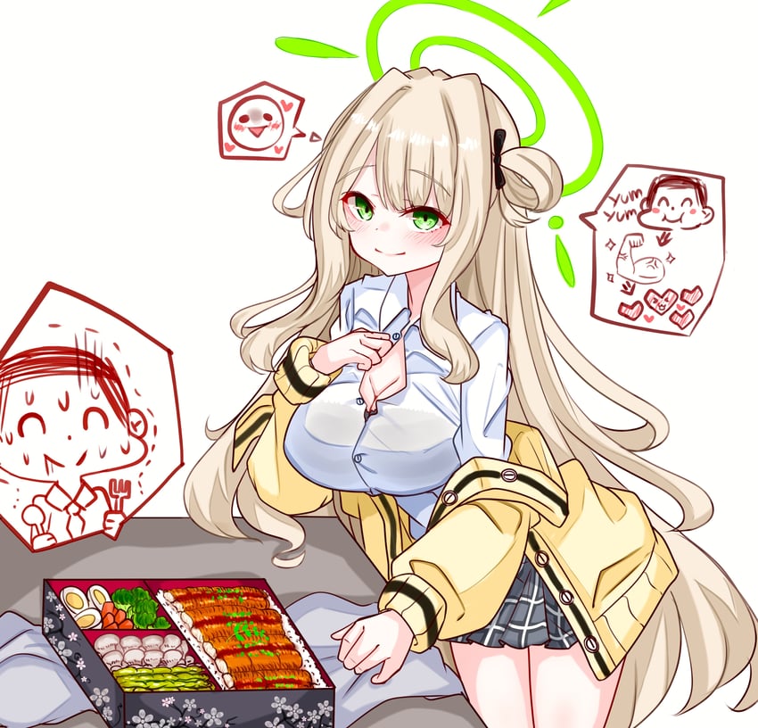 sensei, doodle sensei, and nonomi (blue archive) drawn by peroronti