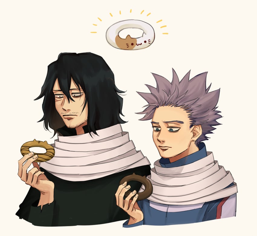 aizawa shota and shinso hitoshi (boku no hero academia) drawn by rnuyvm