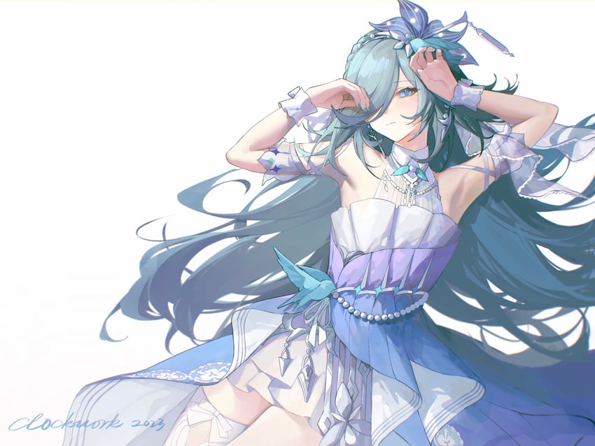 fu hua (honkai and 1 more) drawn by tutou_jiang