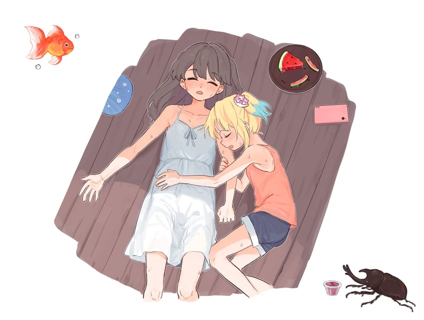 fujishima megumi and osawa rurino (love live! and 1 more) drawn by basil_(wgh0anzdple3asf)
