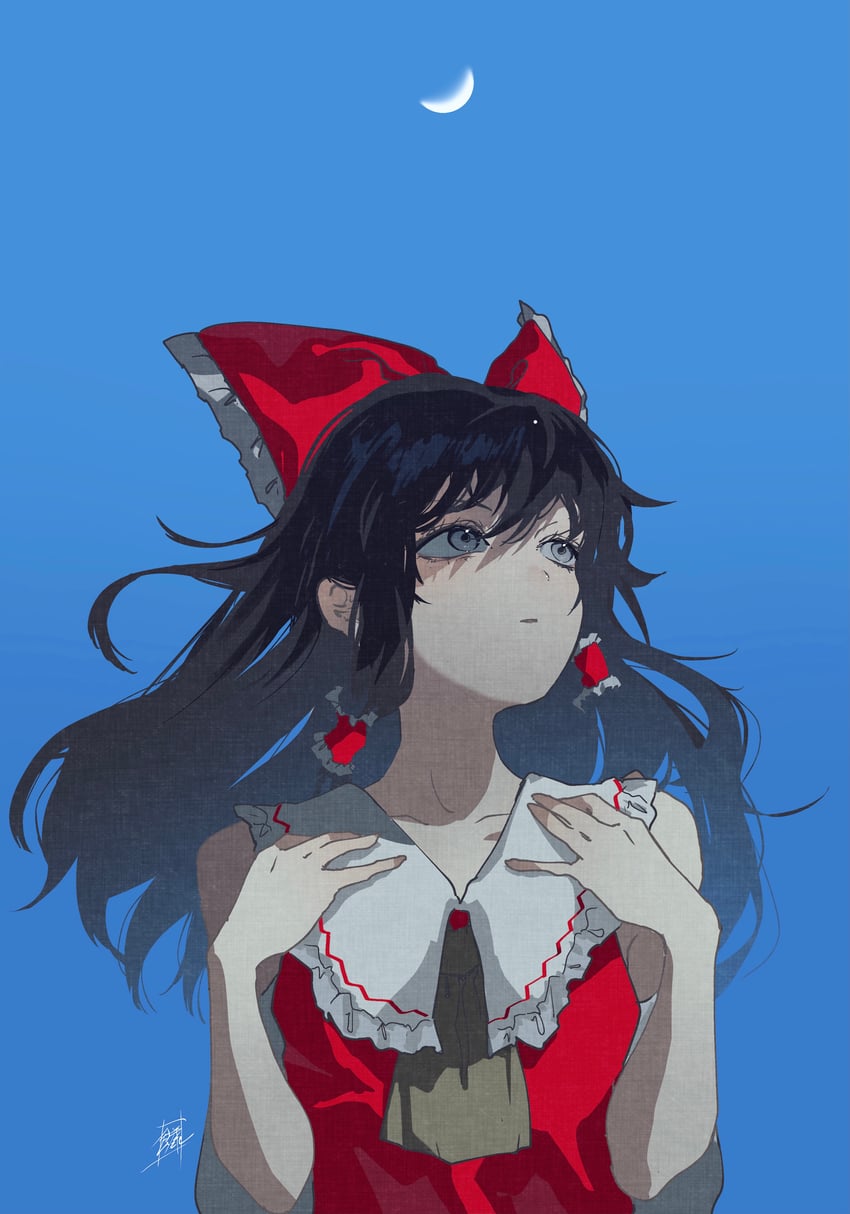 hakurei reimu (touhou) drawn by sokura_(mochichitose)