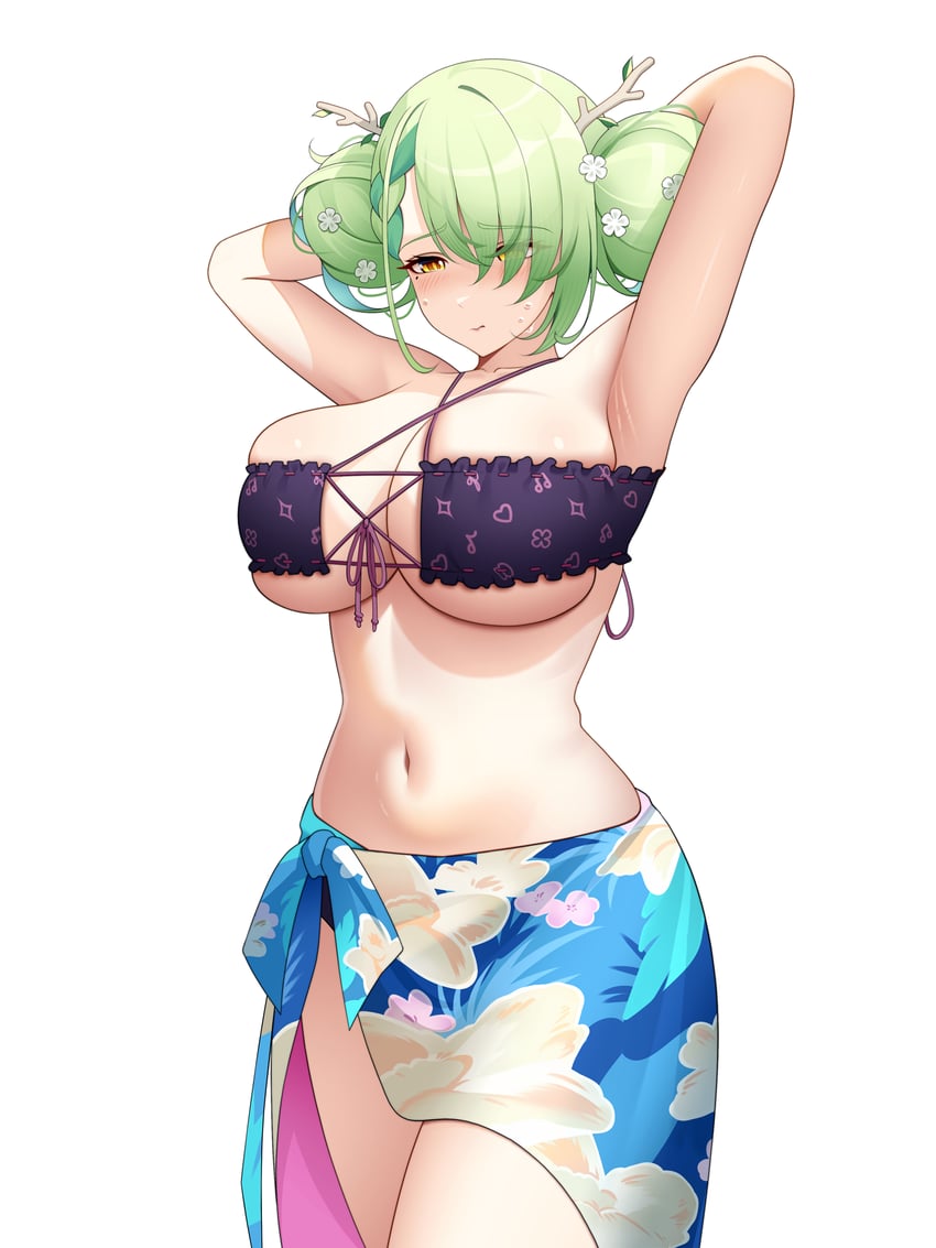 ninomae ina'nis and ceres fauna (hololive and 1 more) drawn by drey525