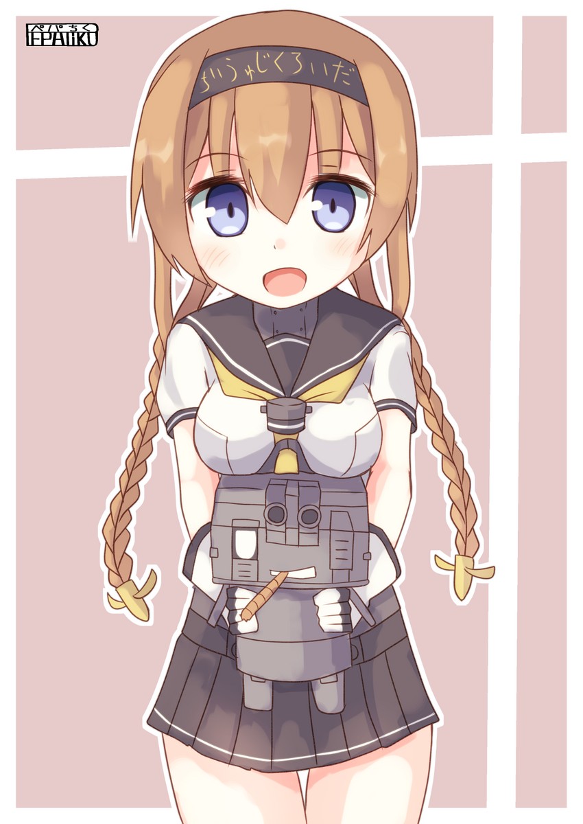teruzuki and chou-10cm-hou-chan (kantai collection) drawn by pepatiku