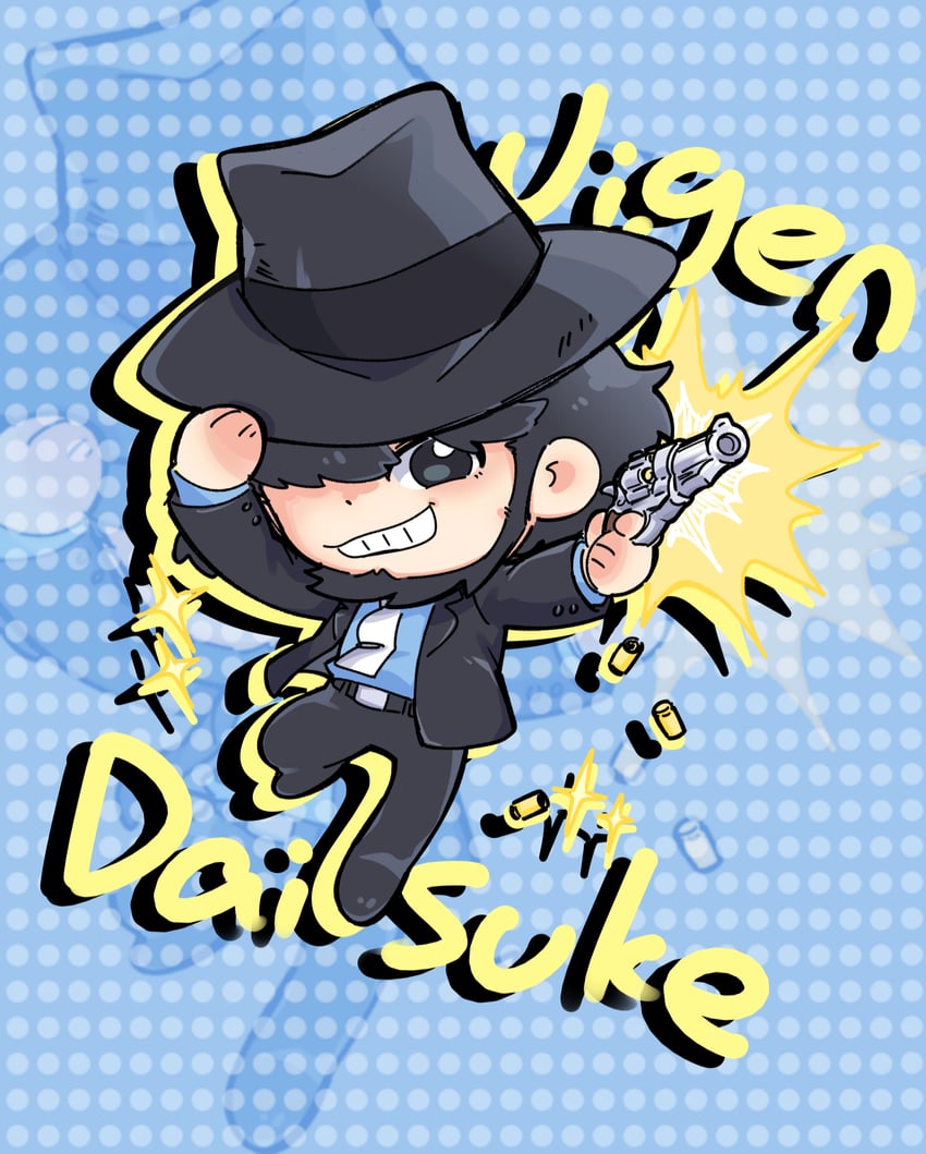 jigen daisuke (lupin iii) drawn by daijie_jiao_chu_lian_zhe_key