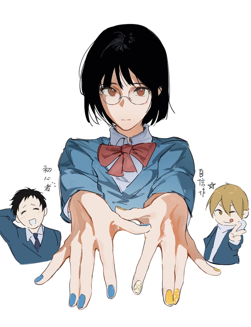 sonohara anri, ryuugamine mikado, and kida masaomi (durarara!!) drawn by nemui2242
