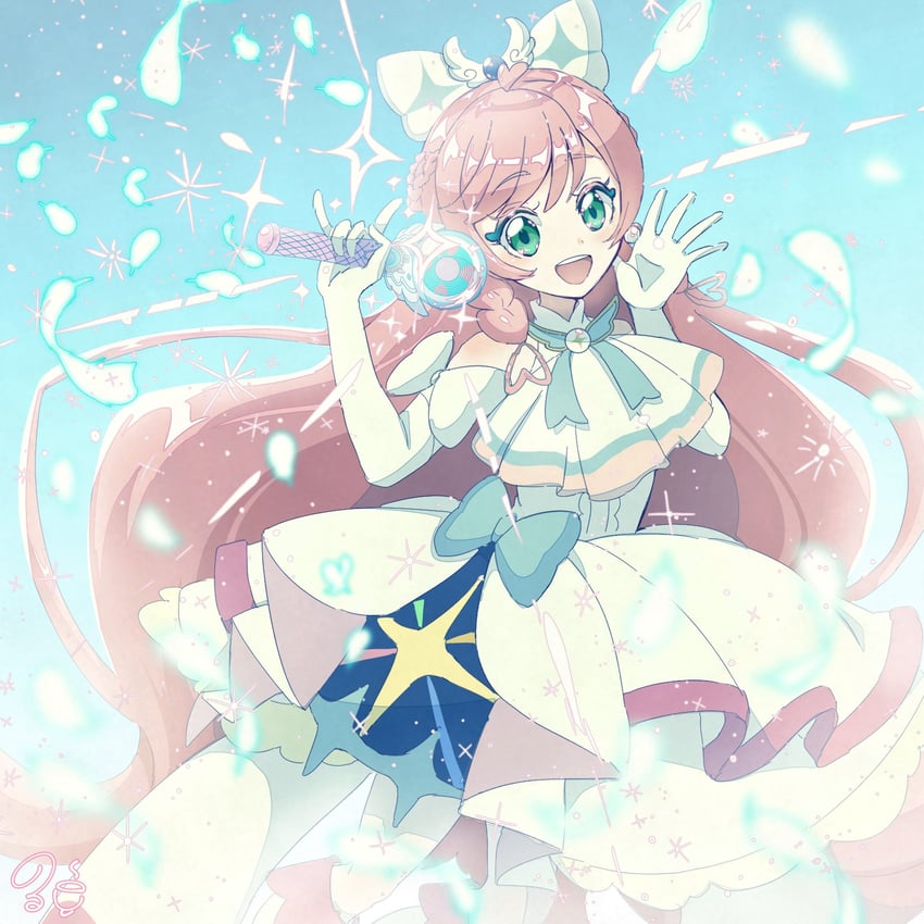 nijigaoka mashiro and cure prism (precure and 1 more) drawn by norwo724