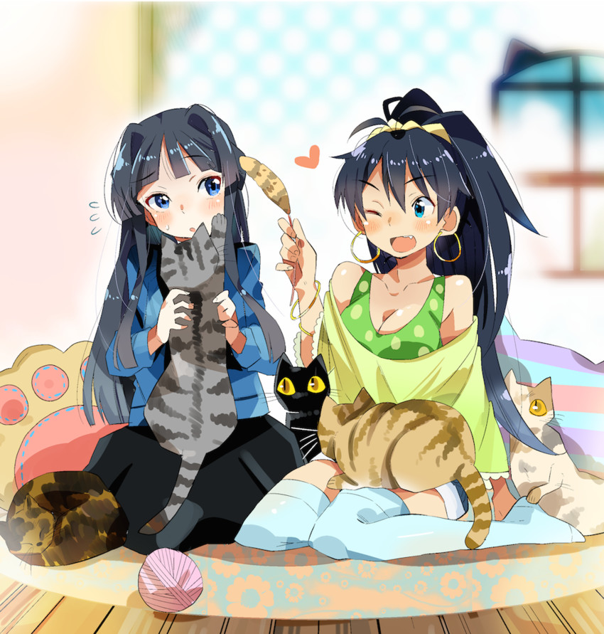 ganaha hibiki and mogami shizuka (idolmaster and 1 more) drawn by sunameri_oishii