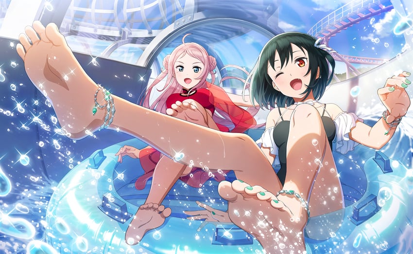 mifune shioriko and zhong lanzhu (love live! and 2 more)