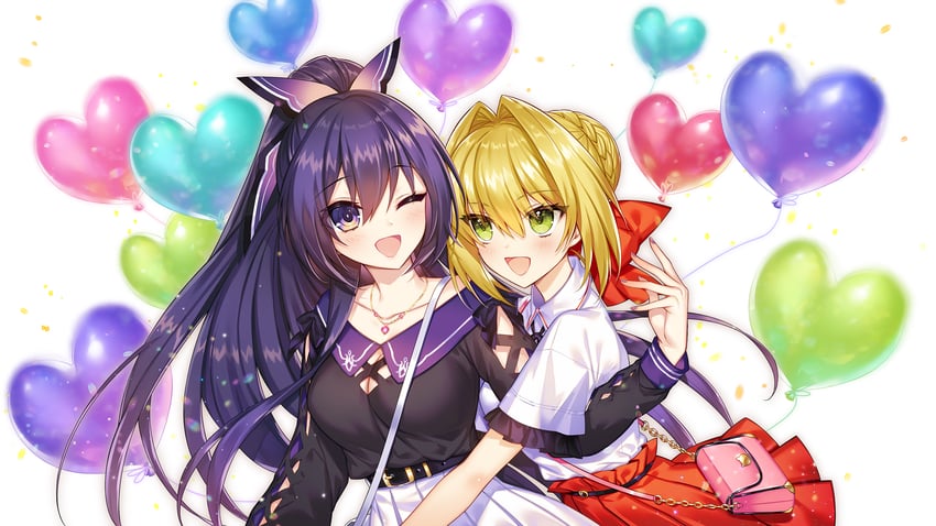 nero claudius and yatogami tohka (fate and 2 more) drawn by munlu_(wolupus)