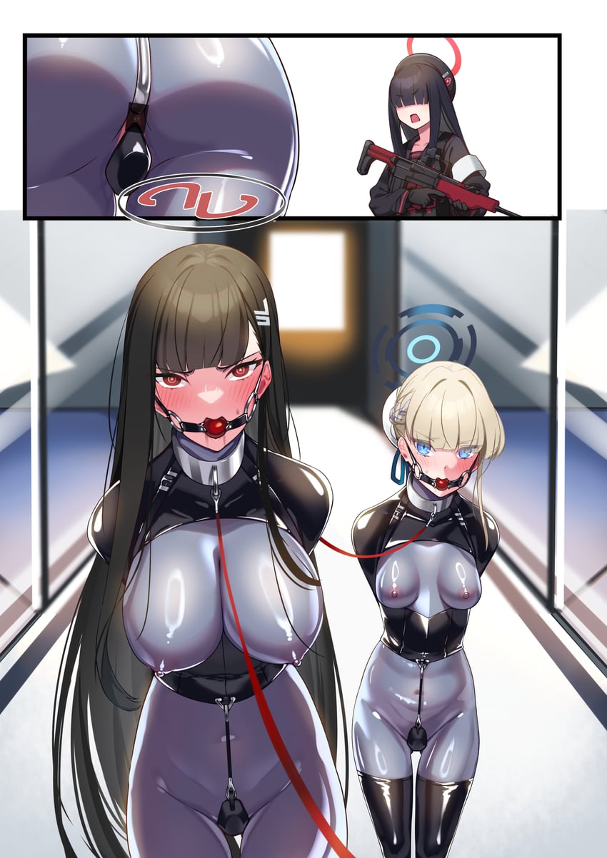 toki, rio, and justice task force member (blue archive) drawn by hiememiko