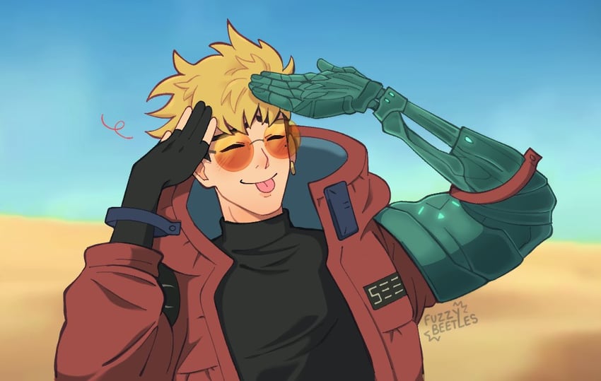 vash the stampede (trigun and 2 more) drawn by fuzzybeetles