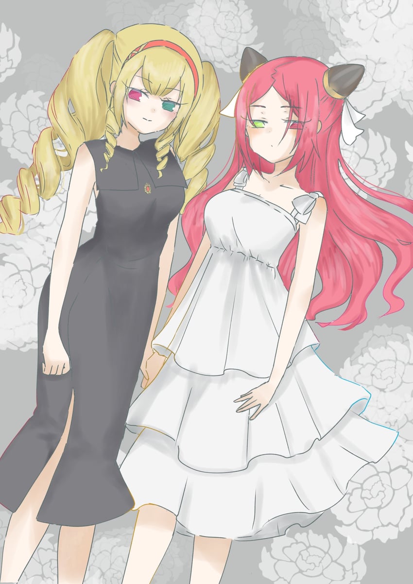 shiba tomoshibi and komai sumire (assault lily) drawn by fumi_(fumifumi3axl)