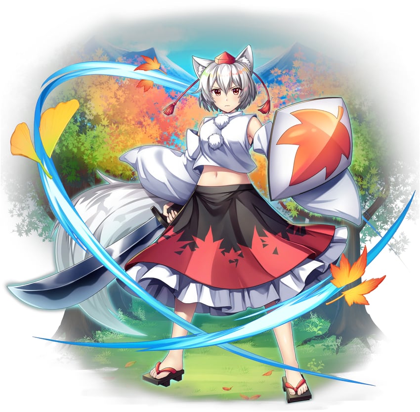 inubashiri momiji (touhou and 1 more) drawn by rotte_(1109)