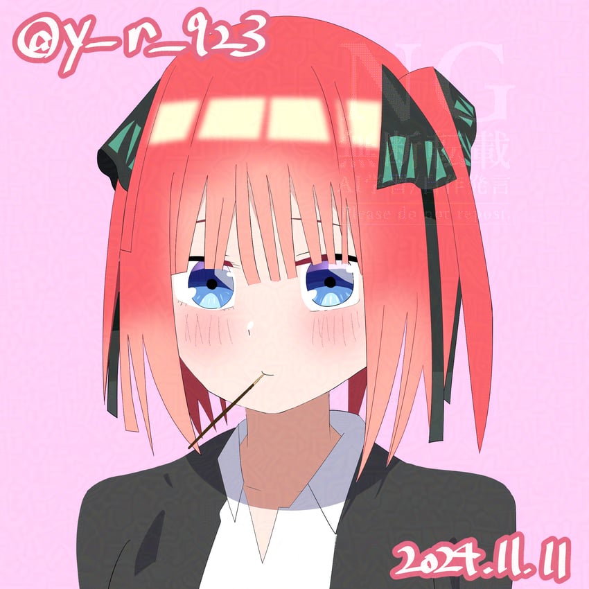 nakano nino (go-toubun no hanayome) drawn by user_wgdz7348