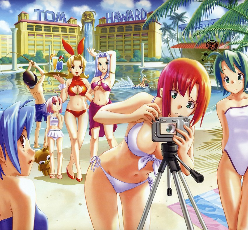 rio rollins, mint clark, tiffany abbott, choco, rosa canyon, and 5 more (super blackjack) drawn by koutaro