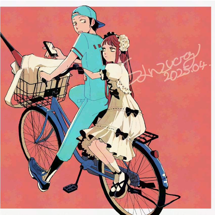 iori junpei and yoshino chidori (persona and 3 more) drawn by city_sanzu