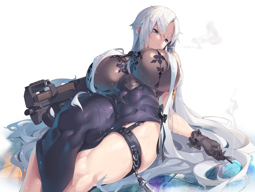 aina winchester (taimanin and 2 more) drawn by potion_(moudamepo)