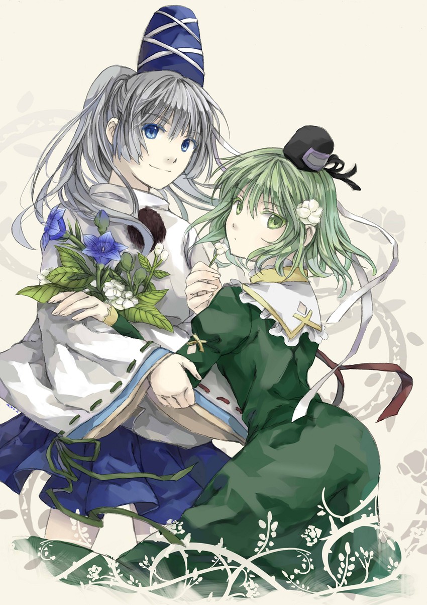 mononobe no futo and soga no tojiko (touhou) drawn by fancybetty