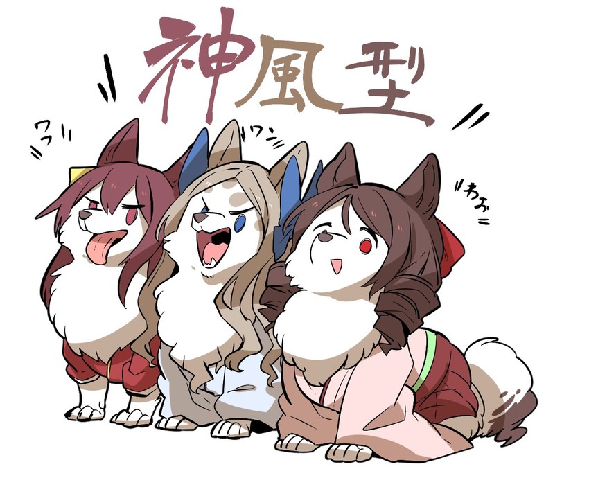 kamikaze, asakaze, and harukaze (kantai collection) drawn by takatsuki_nato
