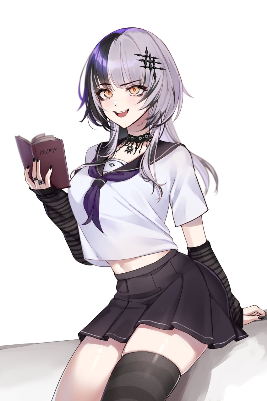 shiori novella (hololive and 1 more) drawn by evangellium