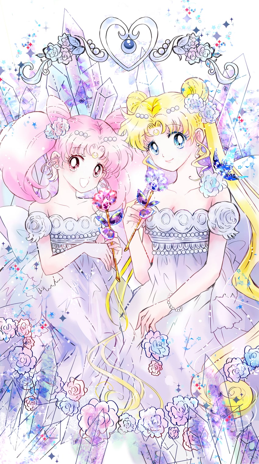 tsukino usagi, chibi usa, princess serenity, and small lady serenity (bishoujo senshi sailor moon) drawn by usadapan1005