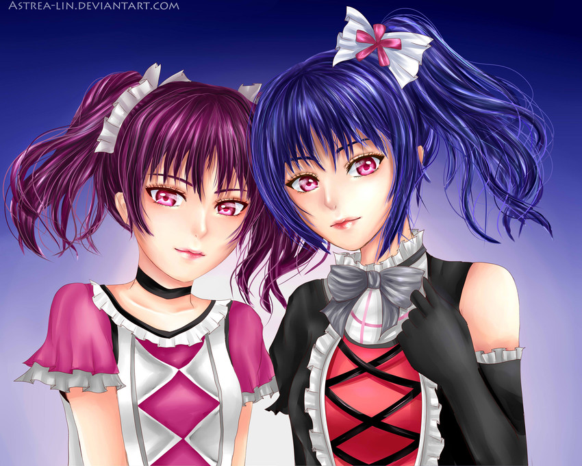 kazuno sarah and kazuno leah (love live! and 1 more) drawn by astrea_lin