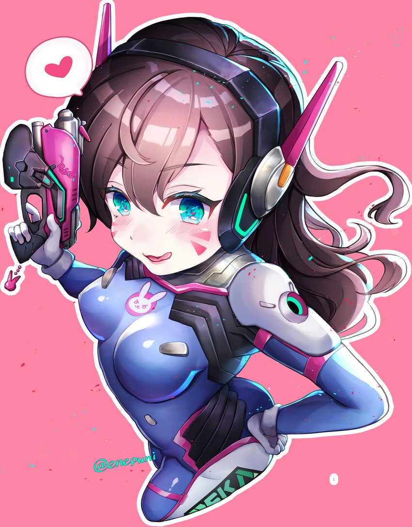 d.va (overwatch and 1 more) drawn by eneru_(enepuni)
