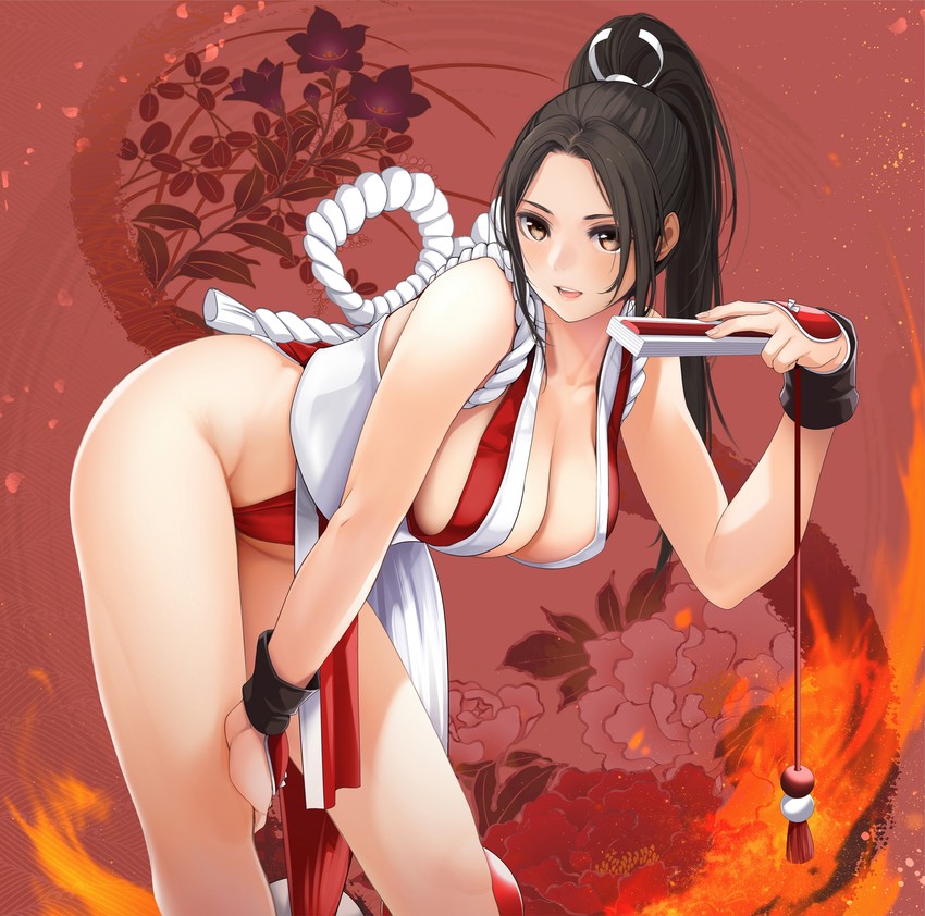 shiranui mai (the king of fighters and 1 more) drawn by fed_(giba)