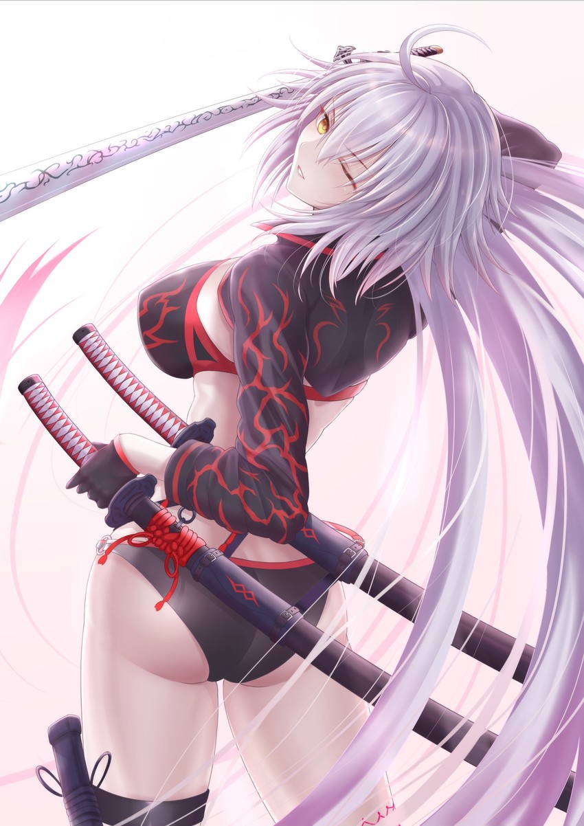 jeanne d'arc alter (fate and 1 more) drawn by penguintake