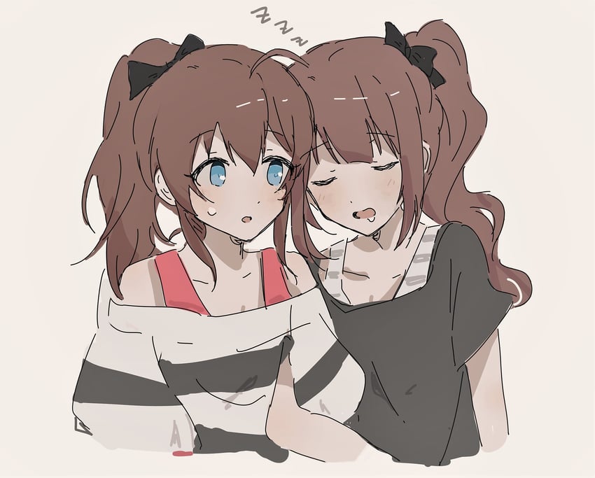 yokoyama nao and satake minako (idolmaster and 1 more) drawn by pann_(1202zzzx00)