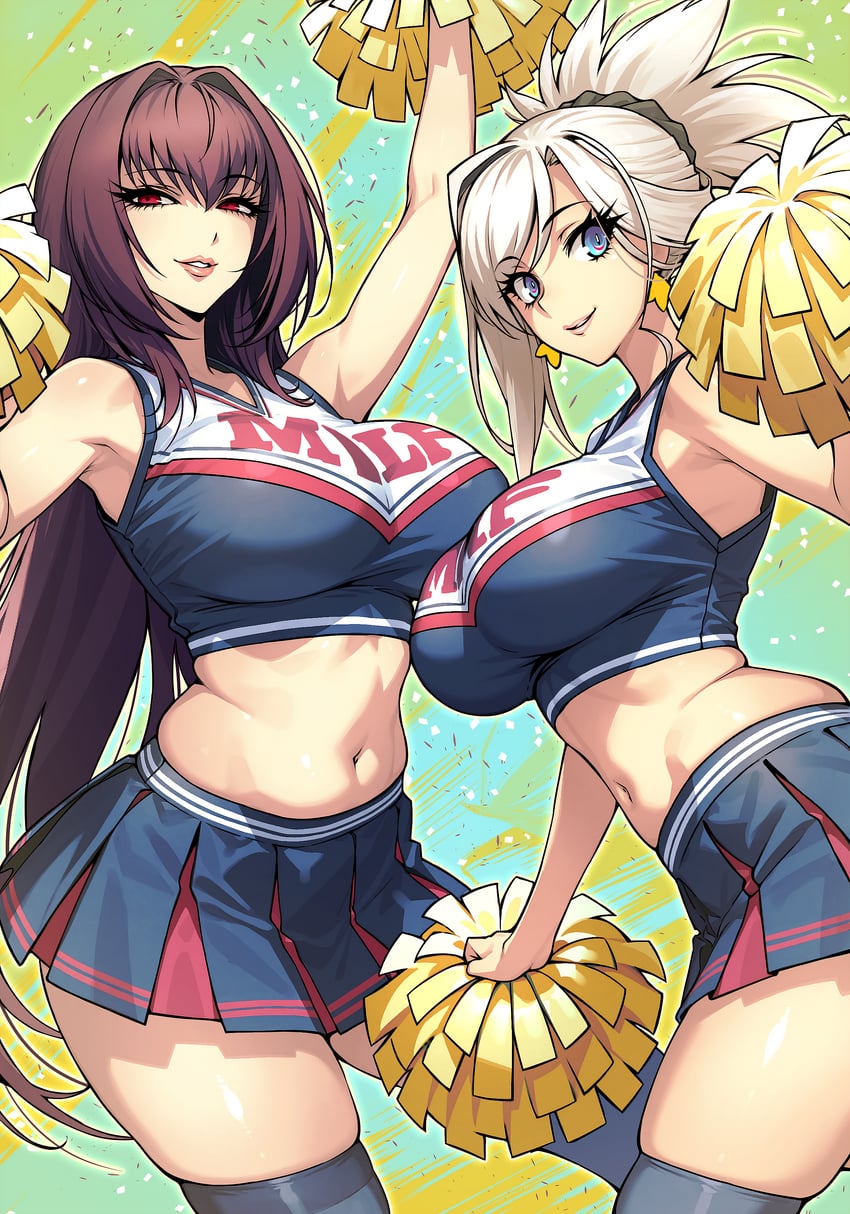 scathach and miyamoto musashi (fate and 1 more) drawn by dynamitenatalia
