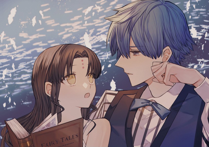 sessyoin kiara and hans christian andersen (fate and 3 more) drawn by albino_(a1b1n0623)