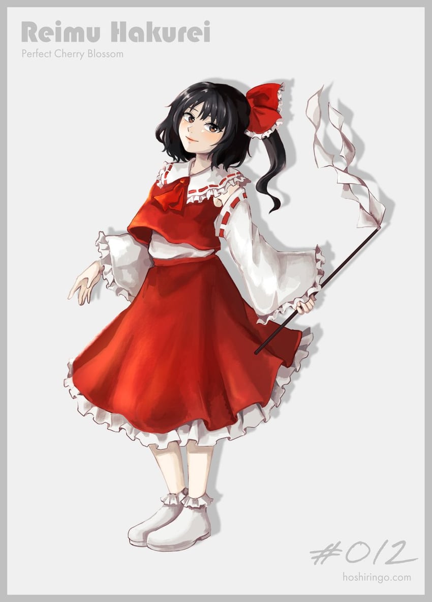 hakurei reimu (touhou and 1 more) drawn by hoshiringo0902