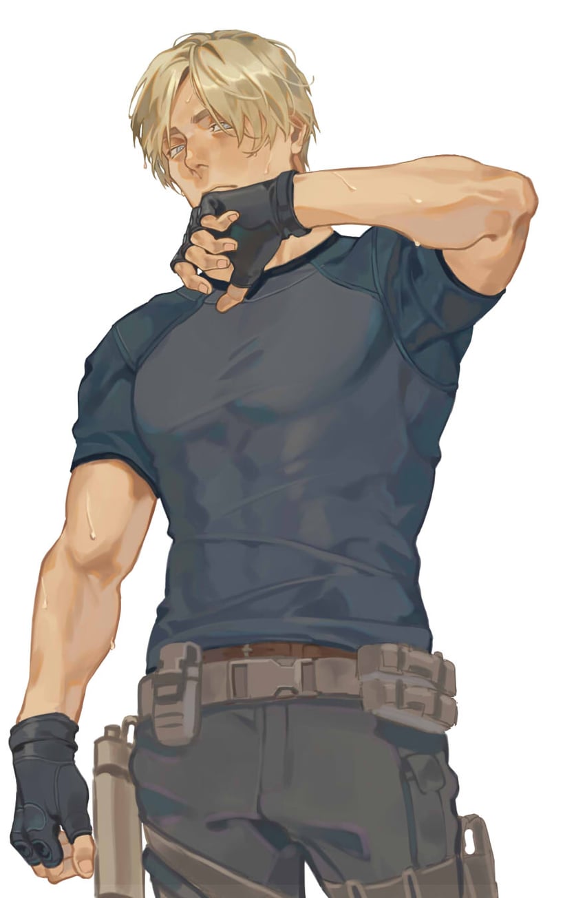 leon s. kennedy (resident evil and 1 more) drawn by rannohana629