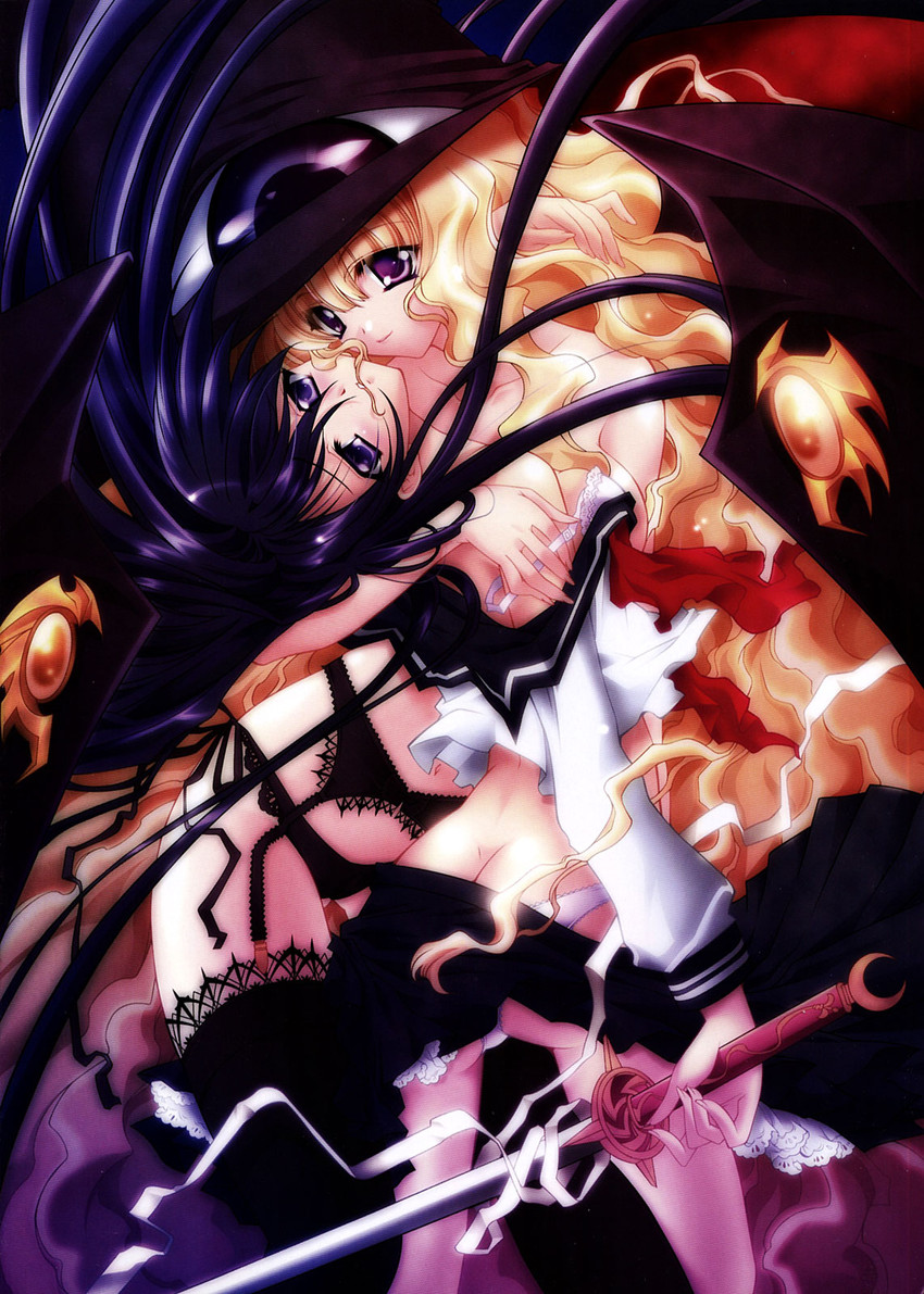lilith and azuma hazuki (yami to boushi to hon no tabibito) drawn by carnelian and nishida_asako