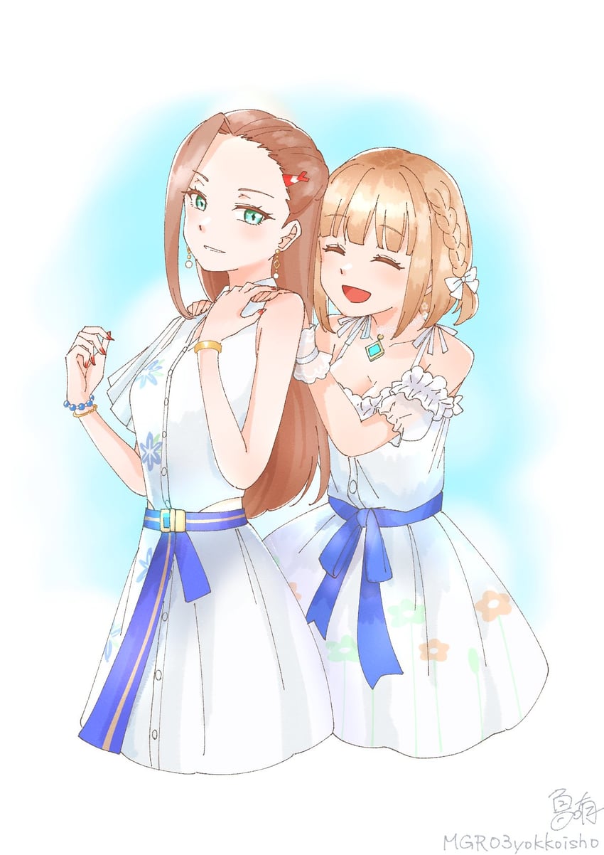 ooshima muua and ooshima niina (heaven burns red) drawn by mgr03
