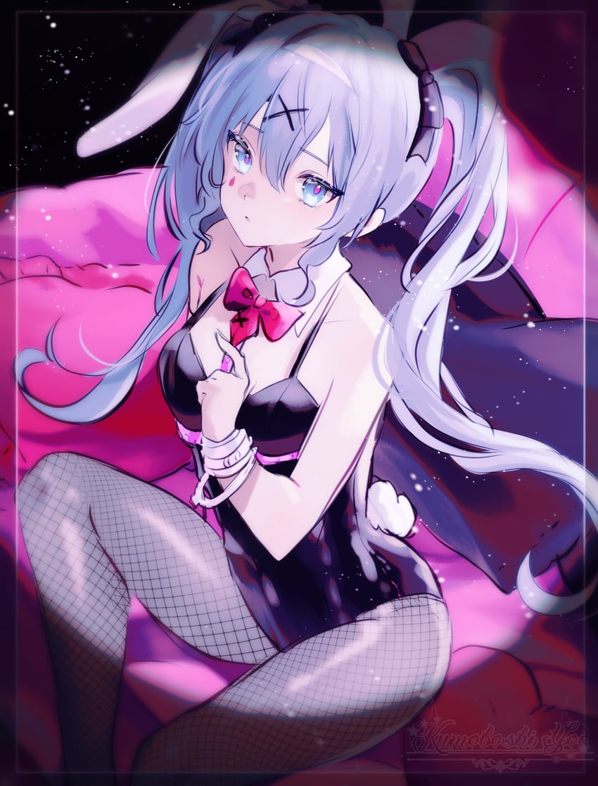 hatsune miku (vocaloid and 1 more) drawn by kumoboshiyoi