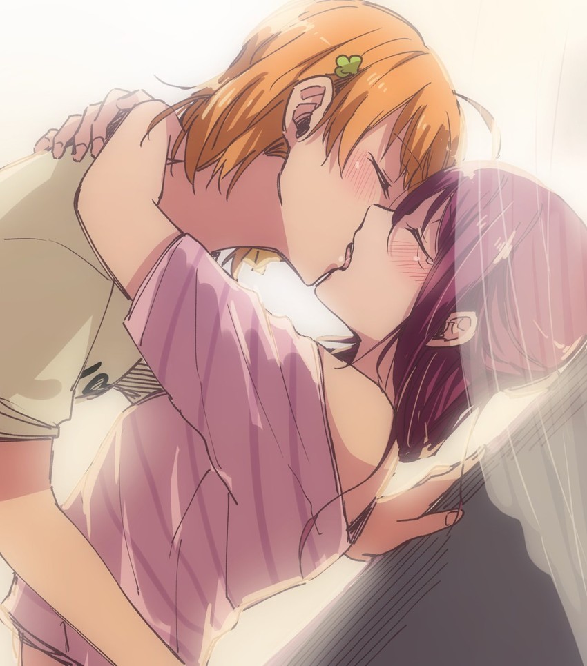 sakurauchi riko and takami chika (love live! and 1 more) drawn by kougi_hiroshi