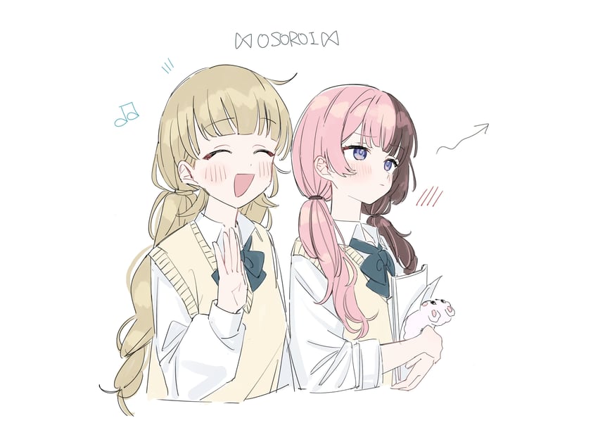 tachibana hinano and hanabusa lisa (vspo! and 2 more) drawn by hanada_ten
