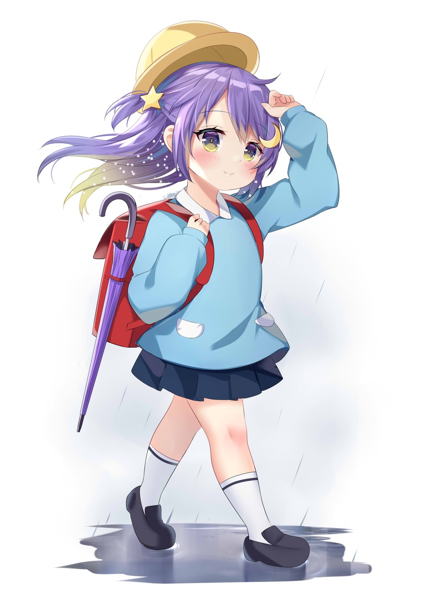moona hoshinova (hololive and 1 more) drawn by ikazu401