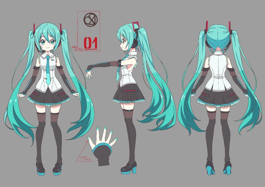 hatsune miku (vocaloid and 1 more) drawn by yukiwo