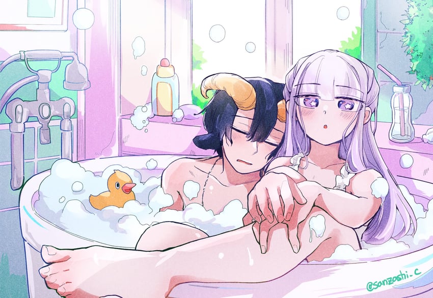 aurora sya lis kaymin and demon cleric (maou-jou de oyasumi) drawn by yostuba0704