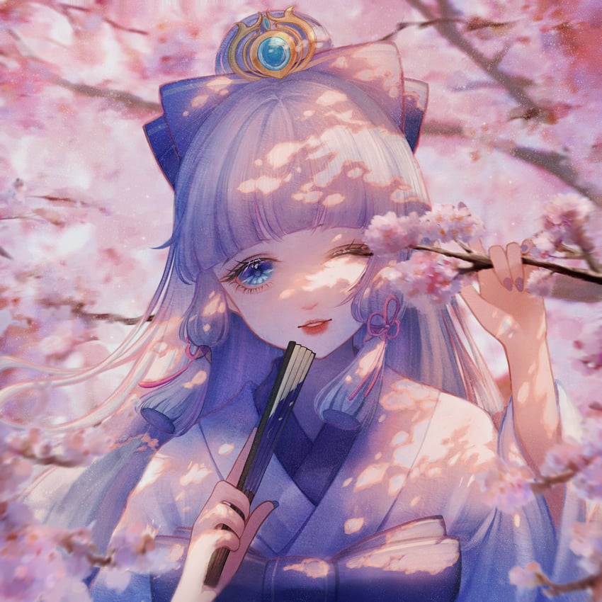 kamisato ayaka (genshin impact) drawn by qian_mu_fei_fire