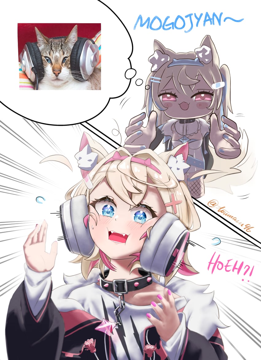 fuwawa abyssgard and mococo abyssgard (hololive and 1 more) drawn by toumasu96
