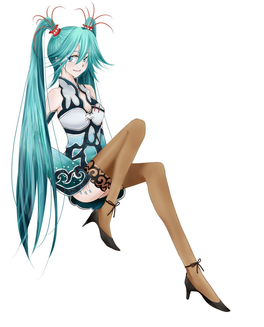hatsune miku (vocaloid and 3 more) drawn by mono_(shootingstar-hitomi)