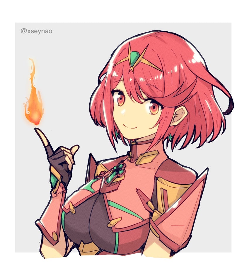 pyra (xenoblade chronicles and 1 more) drawn by mochimochi_(xseynao)