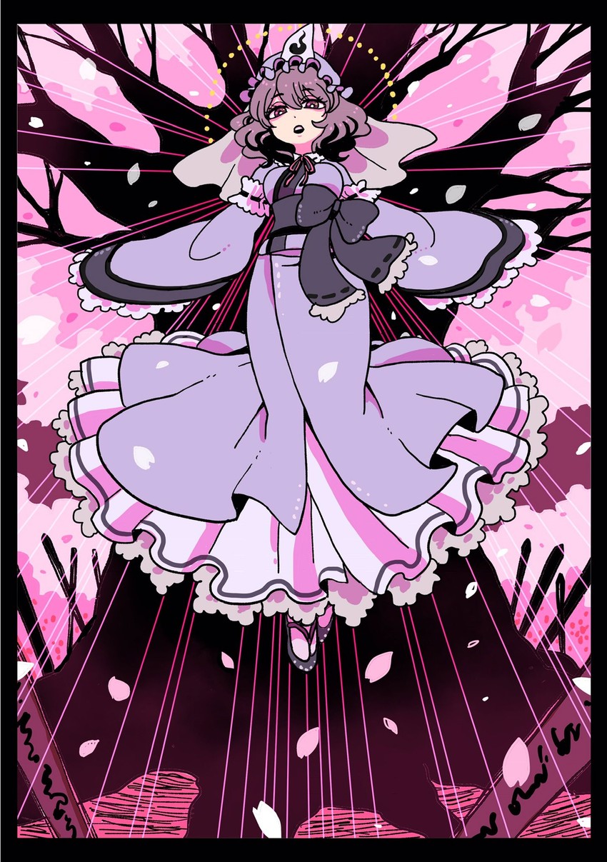 saigyouji yuyuko and saigyou ayakashi (touhou and 1 more) drawn by mashuu_masaki
