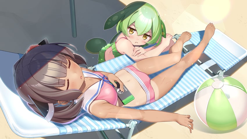 touhoku kiritan and zundamon (voiceroid and 1 more) drawn by partner_(kprtnr)