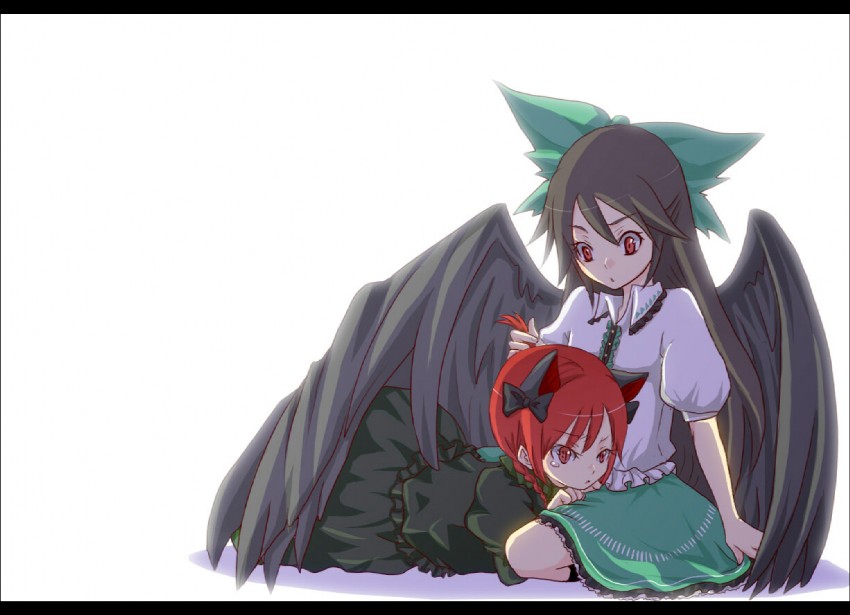 kaenbyou rin and reiuji utsuho (touhou) drawn by ana_(tateana_juukyo)
